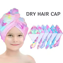 Kids Microfiber Hair Towel / Wrap