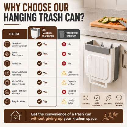 TossMate™ Hanging Trash Can